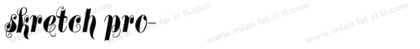 skretch pro字体转换